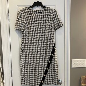 Tommy Hilfiger Black and White Houndstooth Mini Dress